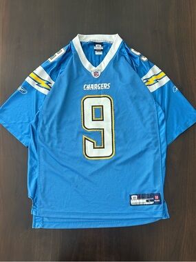 Reebok Light Blue NFL Players Jersey Tag Detail